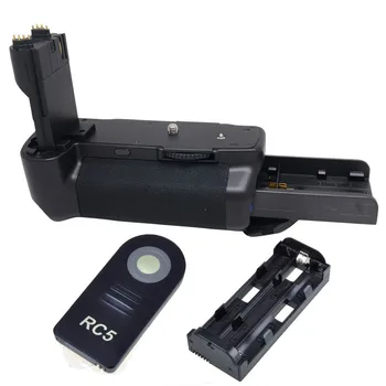 Meike LCD Časovač Battery Grip pre Canon EOS 5D Mark II 5D2 Digitálny Fotoaparát + RC5 Bezdrôtové Infračervené Diaľkové Ovládanie
