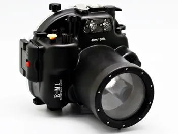 MEIKON 40M/130ft Vodotesné Podvodné Kamery Bývanie Potápanie Prípade pre Olympus E-M1 12-40 mm
