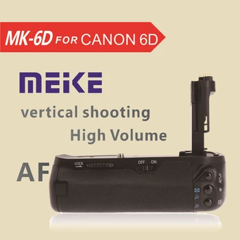 MEKE Meike MK-6D Vertikálne Battery Grip Držiak pre Canon 6d