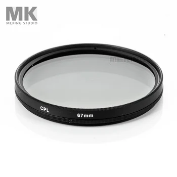 Meking 67mm CPL kruhové Polarizačné Šošovky Filter pre Canon, Nikon, Sony DSLR fotoaparát photo studio príslušenstvo