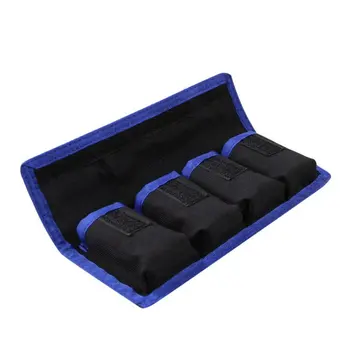 Meking Nylon Batérie taška na Skladovanie Vrecká Puzdro, Vodotesné Puzdro s 4 Pre LP-E6/8/ NP-FW50 EN-EL14/15
