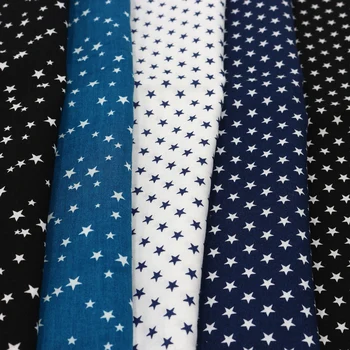Meter Bavlna Tlačené Hviezda Handričkou Odev Materiálov Shirt Domáce Dekorácie Tissu Šaty, Šitie Textilných Tkanín