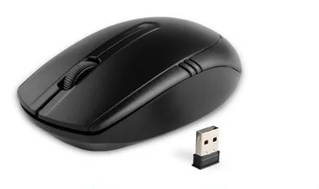 METOO E0 Ergonomické 2.4 G Wireless Optical Mobile Gaming Mouse s USB Nano Prijímač pre Notebook PC Počítača 3 Tlačidlá