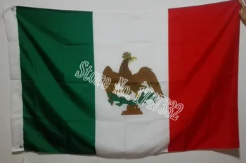 Mexické Ensign Mexiko Vlajka hot predaj tovaru 3X5FT 150X90CM Banner mosadze, kov otvory ME01