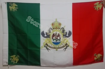 Mexiko Vlajka Druhého Mexické Impérium Vlajka hot predaj tovaru 3X5FT 150X90CM Banner mosadze, kov diery