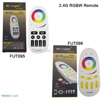Mi.Svetlo 2.4 G RF 4-Zóna RGBW Bezdrôtový Diaľkový ovládač FUT095 FUT096 s Voliteľným Držiak pre Mi.Svetlo RGBW LED Žiarovky Downlight