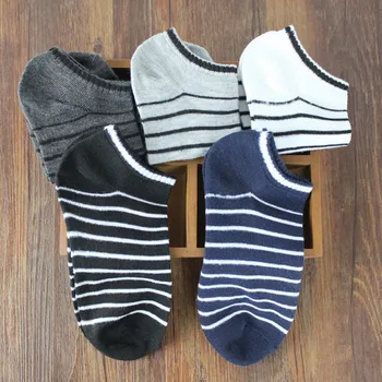Miaoxi Prúžok Mužov Letné Ponožka 5 Párov /veľa Package Muž Ľahké Bavlnené Ponožky Krátke Ponožky Veľkoobchod Párov Ponožky Predaj