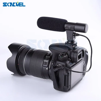 Mic-01 Profesionálne Brokovnice Kondenzátora Kamera Mikrofón pre Canon EOS M2 M3 M5 M6 800D 760D 750D 77D 80D 5Ds R 6D 7D 5D Mark IV