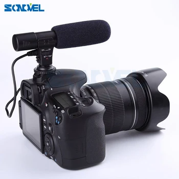 Mic-01 Profesionálne Brokovnice Kondenzátora Kamera Mikrofón pre Canon EOS M2 M3 M5 M6 800D 760D 750D 77D 80D 5Ds R 6D 7D 5D Mark IV