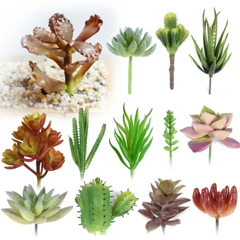 Micro Multi-Farebné Umelé Kvety, Ozdoby Lithops Umelé Succulents Rastliny Svadobné Domov Záhradné Dekorácie