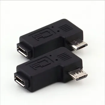 Micro usb Male Micro USB Samicu 90 270-stupňový Uhol Converter Konektor na Synchronizáciu údajov Nabíjací Adaptér pre Tablety Telefóny Kábel