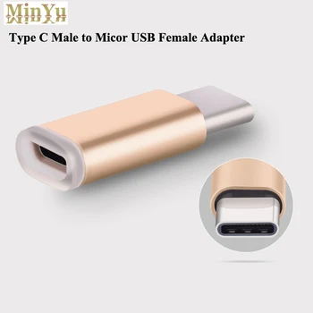 Micro USB Samica na USB 3.1 Typ C Údajov Nabíjací Adaptér Kábel pre Asus ZenFone 3, 3 Deluxe, Zenpad 3S 10 Nabitie Adaptér Údaje