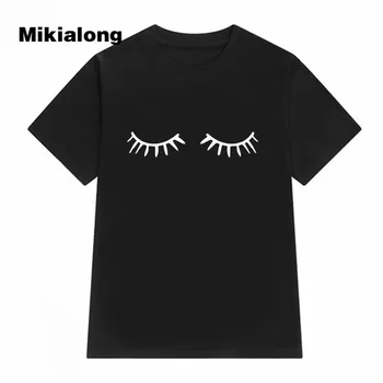 Mikialong Nové Kpop T Shirt Ženy 2017 Rias Tshirts Femme T-Shirt Letné Tee Tričko Femme Bežné Krátky Rukáv Debardeur Femme