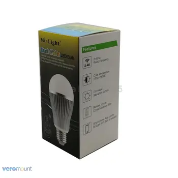 MiLight LED Žiarovka E27 9W Farebná Teplota Nastaviteľné Smart LED Reflektor FUT019 AC110V 220V 2.4 G Bezdrôtové Diaľkové Android/iOs APP