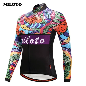 Miloto Pro Team Zimné Cyklistika Dres Ženy Závodné Šport, Cyklistické Oblečenie Thermal Fleece, Dlhý Rukáv Vetru MTB Bike Jersey