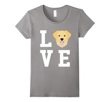 Milujem Môj Pes Zlatý Retriever Milovník Zvierat T-Shirt Fashion Tričko Ženy Letné Tričko Dievčatá Hry Tričko 100 % Bavlna