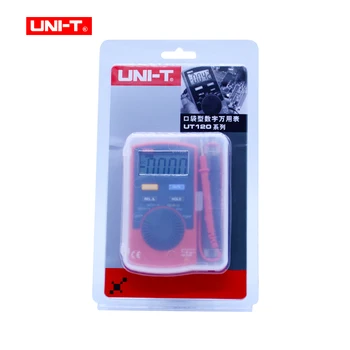 Mini Digitálny Multimeter JEDNOTKY UT120A Digitálny LCD Palm Veľkosti Auto Rozsahu Multimeter DC AC Vrecku