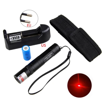 Mini Laser, Baterka 5mW Laserové Ukazovátko Červené Laserové Pero Svetelný Lúč Prezentácie programu Powerpoint Moderátorka s akumulátorom a Nabíjačkou