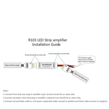 Mini LED RGB Zosilňovač DC 12V 3* 4A LED svetlo, bar Opakovač Pre MD 5050 3528 led pásy svetla 10PCS/veľa