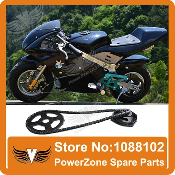 Mini Moto 47cc 49cc Systém Pohonu 108 odkazy slučky Reťazca s Gear Box A Zadné ozubené koleso Fit Mini Moto Vrecko na Bicykli Doprava Zadarmo