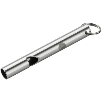 Mini nehrdzavejúcej ocele jednej tube námornícke píšťalka pre vonkajšie bezpečnostné prenosné vysokých decibeloch praskanie whistle