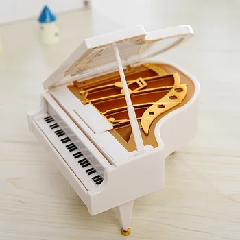 Mini piano music box, tvorivé pár Vianočné darčeky, obývacia izba ozdobou je umiestnený