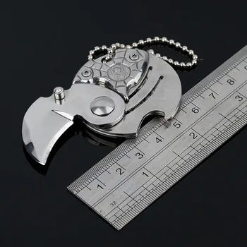 Mini Prenosné Mince skladacie EDC nôž karambit Vrecku lovecký nôž Keychain Visí taktické Prežitie camping Outdoor nástroje AA