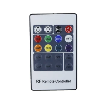 Mini RGB Led Controller RF 20Keys Bezdrôtový 6A Diaľkové Ovládanie s DC Konektora na Ovládanie Led Pásy Svetla SMD5050 DC12V 24V 3*4A