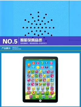 Mini tablet infantil Čínsky zmeniť anglický jazyk, hudobná abeceda baby touch učenia deti hračka stroj vzdelávacie hry, hračky