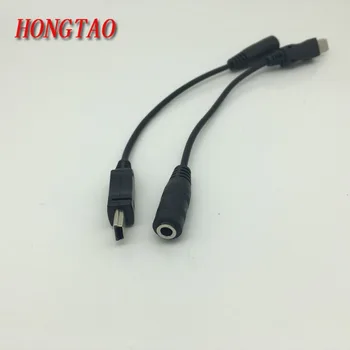 Mini USB Muža na 3.5 mm Jack Samica Audio Kábel Kábel pre Aktívny Klip Mikrofón Mikrofón, Adaptér pre GoPro Hero 1 2 3 3+ Športové Kamery