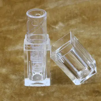Mini vzorky rúž trubice / plastové transparentné rúž prázdne trubky / 3,8 g kozmetické balenia F20172073