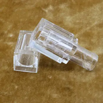 Mini vzorky rúž trubice / plastové transparentné rúž prázdne trubky / 3,8 g kozmetické balenia F20172073