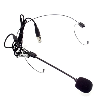 Mini XLR 4 Piny TA4F Konektor Dvojité Earhook Mic Kondenzátora Headset Mikrofón Pre Shure Bezdrôtový Systém Beltpack Vysielač T1