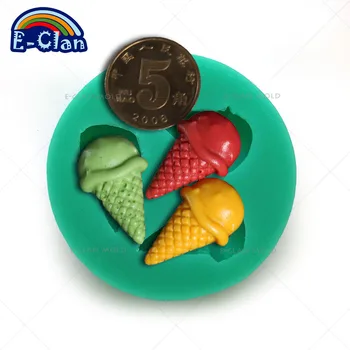 Mini zmrzlinu kužeľ štýl cukru remeselné nástroje cake decoration puding dezert plesne F0533XG35