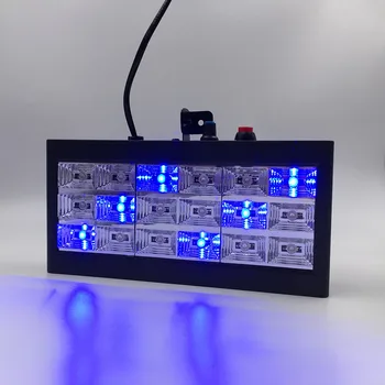 Mini Zvuk Kontrolu 18 RGB LED izba strobo Disco Party DJ Svetla Zobraziť LED Stroboskop Mriežka Lampa Domácej Zábavy 110v/220v 2ks/veľa