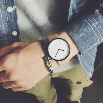 Minimalistický štýlový mužov quartz hodinky drop shipping 2018 nové módne jednoduché čierne hodiny BGG mužov značky náramkových hodiniek dary