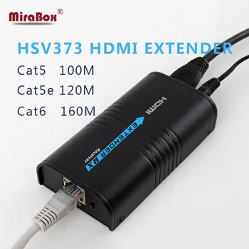 Mirabox HDMI repeater HDMI extender môže predĺžiť 120m(393ft) podľa Rj45 cat5/cat5e/cat6 podpora 1080P môžu pracovať ako HDMI splitter