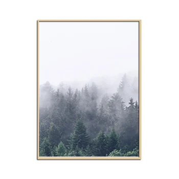 Misty Forest, Hmla Horskej Fotografie, Hmla Fotografia, Krajina Plagát, Nordic Výtlačkov, Minimalistický Wall Art, Púšte, Plagát