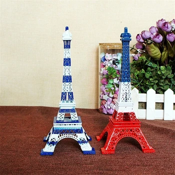 Mix Farieb Parížskej Eiffelovej Veže Model Figúrka Francúzsku Vlajku Farba Umeleckých Remesiel Pre Domáce Kancelárie Dekorácie Narodeniny, Vianočné Darčeky