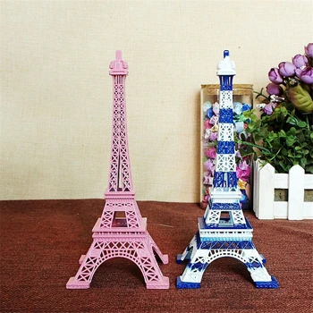 Mix Farieb Parížskej Eiffelovej Veže Model Figúrka Francúzsku Vlajku Farba Umeleckých Remesiel Pre Domáce Kancelárie Dekorácie Narodeniny, Vianočné Darčeky