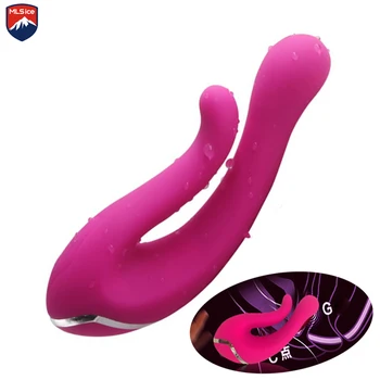 MLSice Sexuálne Hračky Pre Ženy Vášeň Prst Duálne Vibrácie Klitorálny Stimulators 10 Rýchlosti Ostnatým G-Spot Vibrátor, Dildo Nepremokavé