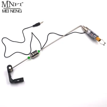 MNFT 3ks Rybárske Prúty Swinger LED Podsvietený Indikátor Rybárske Bite Alarm Nepremokavé s Rôznymi tón Ťahanie Line