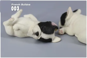 Mnotht 1/6 francúzsky Buldog Model Šteniatko spí Štátu Simulácie Zvieracích Model Hračky
