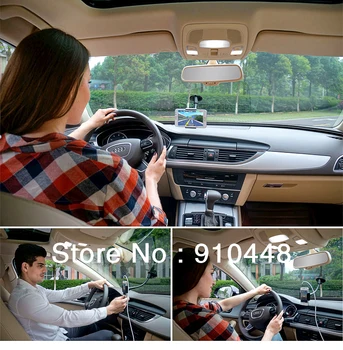 Mobile 360 stupeň rotujúce Držiak navigácie stenty univerzálny držiak do Auta držiak pre iphone 7 6 6 5 5 5c samsung 3.5 na 5,5 palca