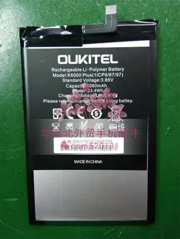 Mobilný telefón batéria OUKITEL K6000 plus batérie 6080mAh Originál batéria Vysoká capacit Mobilné Príslušenstvo OUKITEL batérie telefónu