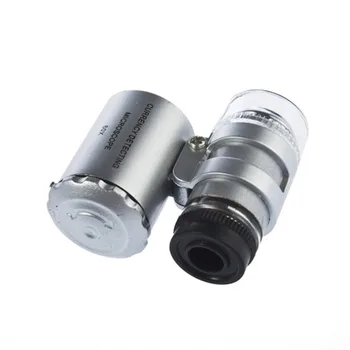 Mobilný Telefón Lupa Mikroskop Micro Objektív 60X Optický Zoom Ďalekohľad LED Objektív Pre iPhone 4G/4S hot predaj