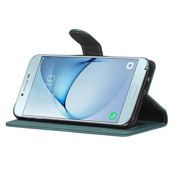 Mobilný Telefón Taška pre Samsung Galaxy A7 (2016) A710 Prípade Luxusné PU Kožené Telefón Prípadoch Kryt Späť Držiteľa Karty Tašky Capa