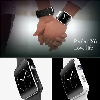 MOCRUX X6 E6 Zakrivené Obrazovke Bluetooth Smart Hodinky, Hodiny S Kamerou Podporu SIM Karty SD Inteligente Náramkové hodinky Pre Android Telefónu