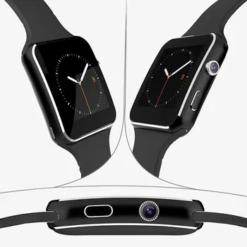 MOCRUX X6 E6 Zakrivené Obrazovke Bluetooth Smart Hodinky, Hodiny S Kamerou Podporu SIM Karty SD Inteligente Náramkové hodinky Pre Android Telefónu