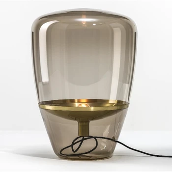 Moderná Jedáleň, Obývacia izba Dymu šedá Sklo, Stolové Lampy, Nočné Osvetlenie Nordic Balón skla stolové lampy v kancelárii lampy